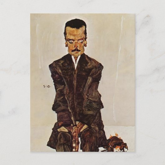 Egon Schiele – 出版社ポートレートEduard Kosmack ポストカード (正面)