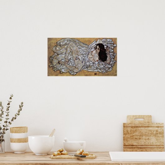 Egon Schiele – 嘘つきの女性 ポスター (キッチン)