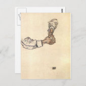 Egon Schiele – 手の勉強 ポストカード (正面/裏面)