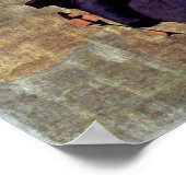 Egon Schiele – 様式化された花の静物詩 ポスター (角)