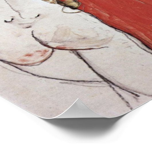 Egon Schiele – 母と娘 ポスター (角)