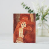 Egon Schiele – 母と子(マドンナ) ポストカード (スタンド正面)