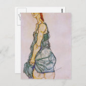 Egon Schiele – 直立女性 ポストカード (正面/裏面)