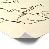 Egon Schiele – 着座女性 ポスター (角)