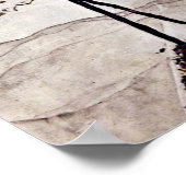 Egon Schiele – 秋の太陽と木 ポスター (角)