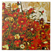 Egon Schiele 絵画's, Field of Flowers タイル (正面)