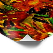 Egon Schiele 絵画's, Field of Flowers ポスター (コーナー)