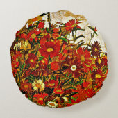 Egon Schiele 絵画's, Field of Flowers ラウンドクッション (裏面)