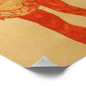 Egon Schiele – 赤いスタンドウーマン ポスター (角)