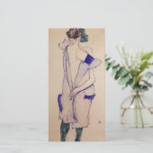 Egon Schiele – 青いドレスを着たスタンディングガール シーズンカード (スタンド正面)
