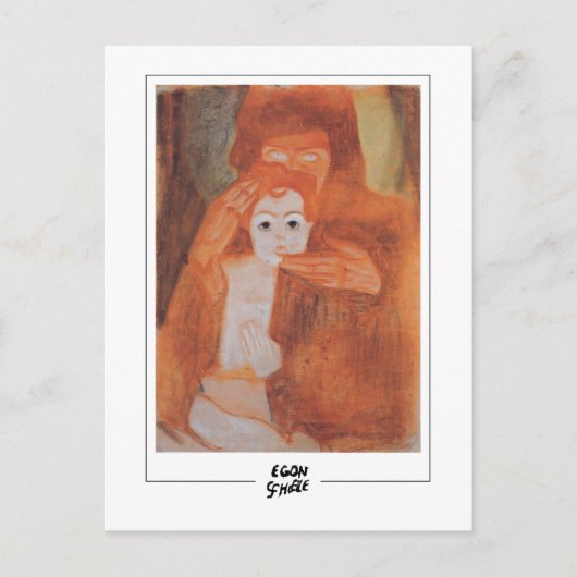 Egon Schiele #10-2 -ファインアート ポストカード (正面)