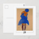 Egon Schiele #110-2 -ファインアート ポストカード (正面/裏面)