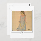 Egon Schiele #142-2 -ファインアート ポストカード (正面/裏面)