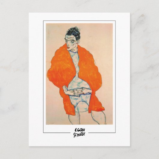 Egon Schiele #171 -ファインアート ポストカード (正面)