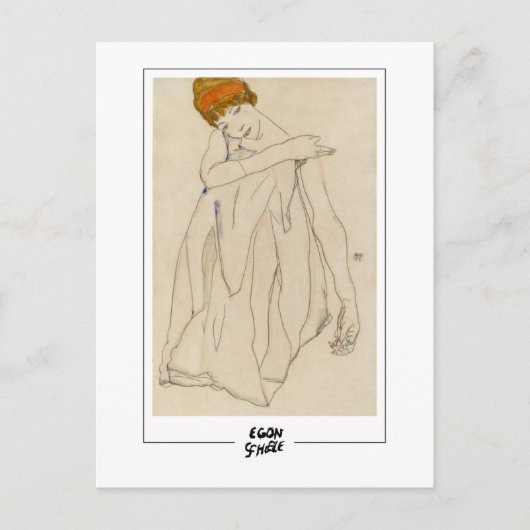 Egon Schiele #183 -ファインアート ポストカード (正面)