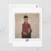 Egon Schiele #1-2 -ファインアート ポストカード (正面/裏面)