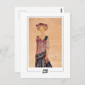 Egon Schiele #20-2 -ファインアート ポストカード (正面/裏面)