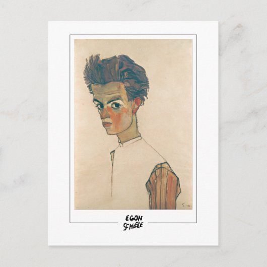 Egon Schiele #28 -ファインアート ポストカード (正面)