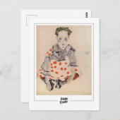 Egon Schiele #290-2 -ファインアート ポストカード (正面/裏面)
