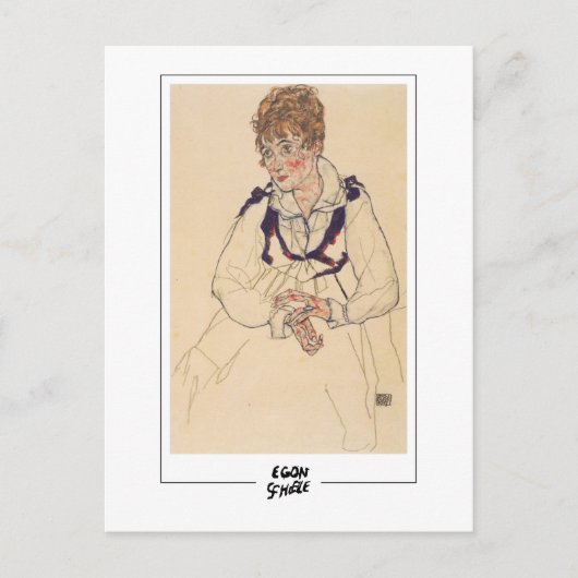 Egon Schiele #305-2 -ファインアート ポストカード (正面)