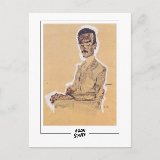 Egon Schiele #313-2 -ファインアート ポストカード (正面)