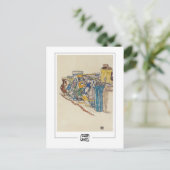 Egon Schiele #344-2 -ファインアートはがき ポストカード (スタンド正面)