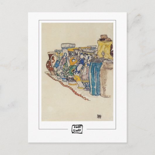 Egon Schiele #344-2 -ファインアートはがき ポストカード (正面)