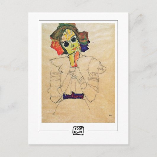 Egon Schiele #369-2 -ファインアートはがき ポストカード (正面)