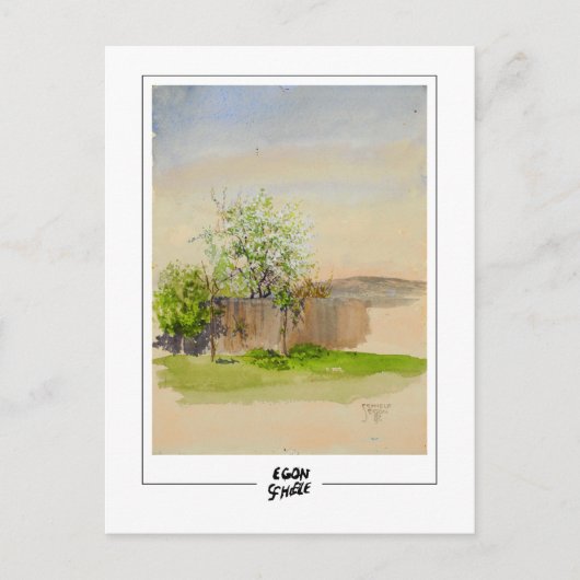 Egon Schiele #379-2 -ファインアート ポストカード (正面)