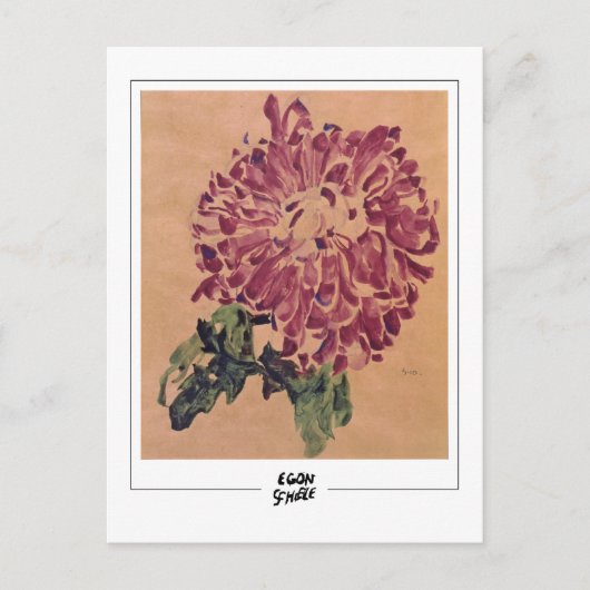 Egon Schiele #408-2 -ファインアート ポストカード (正面)