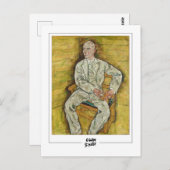 Egon Schiele #456-2 -ファインアート ポストカード (正面/裏面)