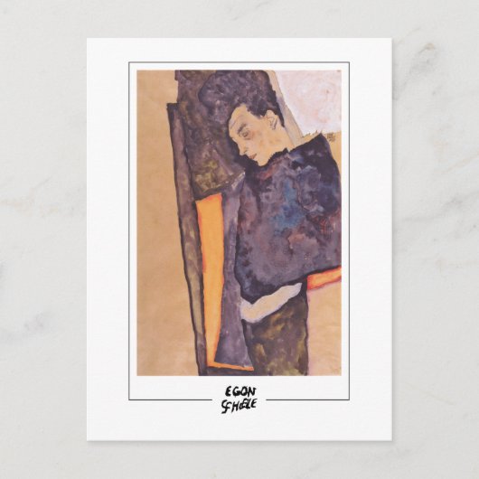 Egon Schiele #493-2 -ファインアート ポストカード (正面)