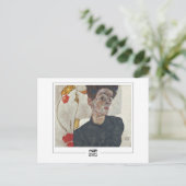 Egon Schiele #49-2 -ファインアートはがき ポストカード (スタンド正面)