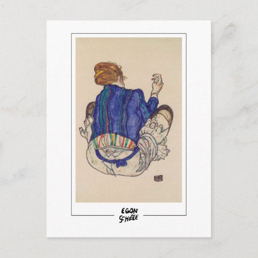 Egon Schiele #501 -ファインアート ポストカード (正面)