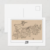 Egon Schiele #560-2 -ファインアート ポストカード (正面/裏面)