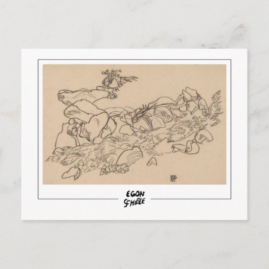 Egon Schiele #560-2 -ファインアート ポストカード (正面)