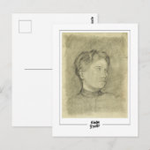 Egon Schiele #643-2 -ファインアート ポストカード (正面/裏面)