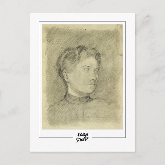 Egon Schiele #643-2 -ファインアート ポストカード (正面)