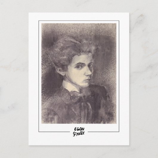 Egon Schiele #79 -ファインアート ポストカード (正面)