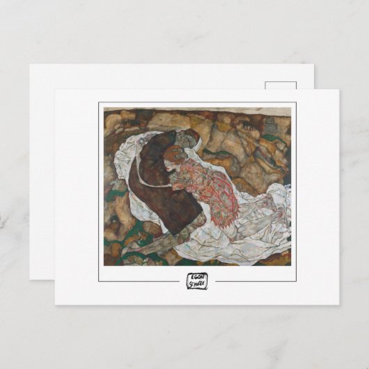 Egon Schiele #7 -ファインアートはがき ポストカード (正面/裏面)