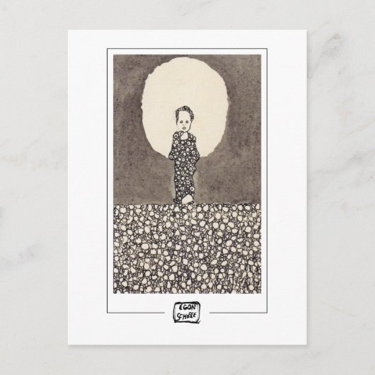 Egon Schiele #95 -ファインアートはがき ポストカード (正面)