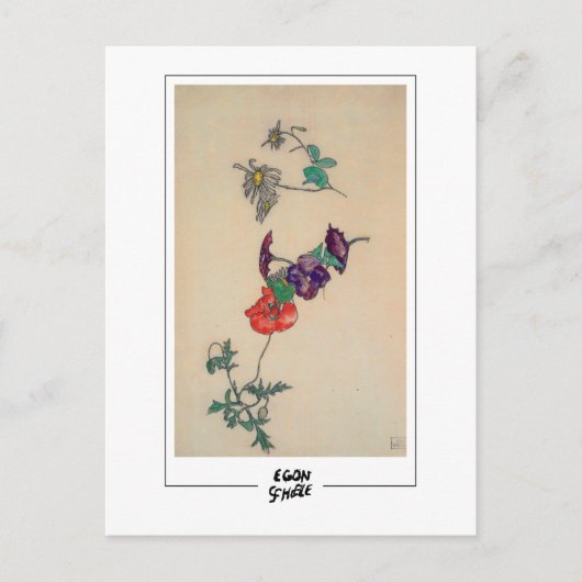 Egon Schiele #95 -ファインアート ポストカード (正面)