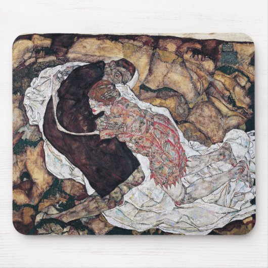 Egon Schiele , “ Death and the Maiden ” マウスパッド (正面)