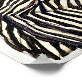 Egon Schiele Edithドレスレストライプのス、座って ポスター (角)