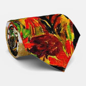 Egon Schiele painting, Field of Flowers ネクタイ (ロール)