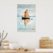 Egon Schiele Sailing Boat Print Expressionist ポスター (キッチン)