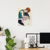 Egon Schiele Seated Woman Poster ポスター (ホームオフィス)