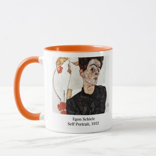 Egon Schiele , Self portrait, 1912 マグカップ (左)