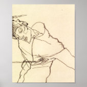 Egon Schiele- Self Portrait As St Sebastian ポスター (正面)