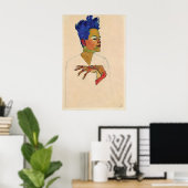 Egon Schiele Self Portrait Print Expressionism ポスター (ホームオフィス)